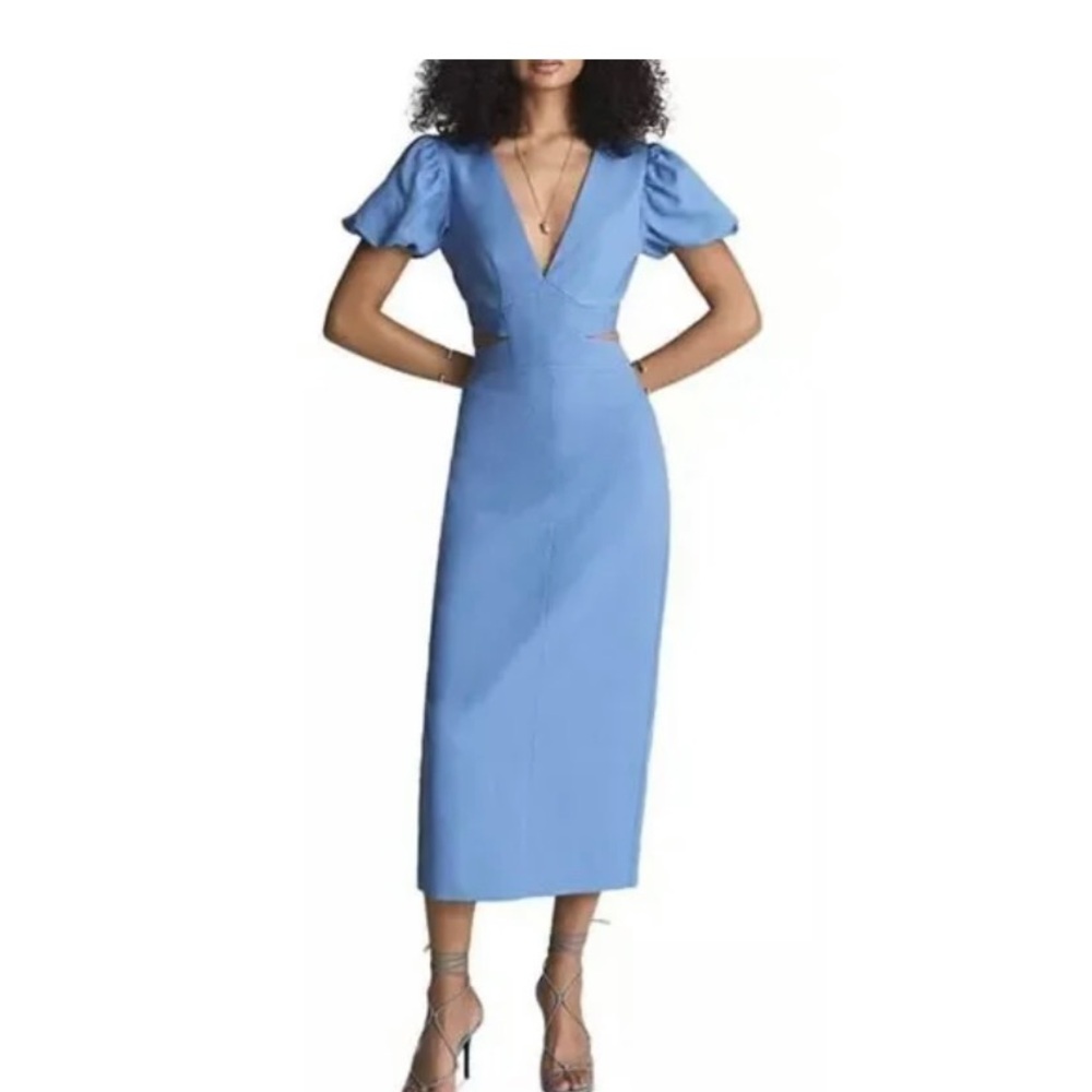 Reiss Jennah Puff Sleeve Dress